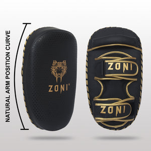ZONI Single Kick Boxing Gel Thai Pads Strike Shield Arm Pads Punching MMA Focus Pad - Zoni Sports