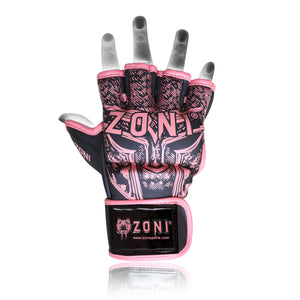 ZONI MMA Gloves Grappling Sparring, Pre-Curved Martial Arts Mitts, Ventilated Palm, Men Women Cage Fighting, Boxing, Combat Sports Training, Muay Thai, Punching Bag, Kickboxing