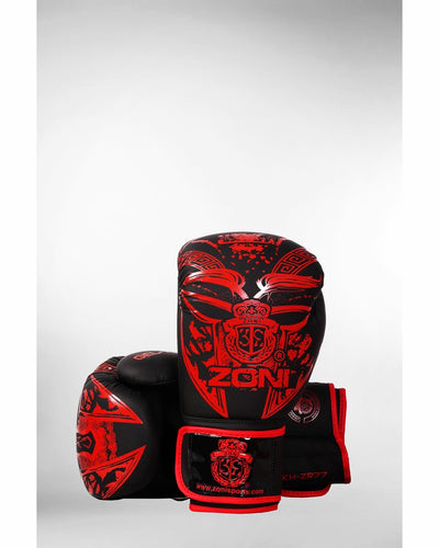 Boxing Gloves Muay Thai Sparring Training Kickboxing Red Devil - Zoni Sports