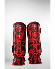 Load image into Gallery viewer, Shin Guards Legs Instep Boxing MMA Protector Foot Pads Muay Thai Kickboxing Red Devil - Zoni Sports

