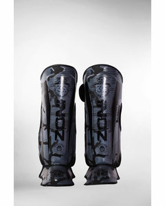 Shin Guards Legs Instep Boxing MMA Protector Foot Pads Muay Thai Kickboxing Black Beast - Zoni Sports