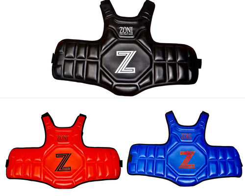 Chest Protector Guard Karate Body Armour Protector KickBoxing Boxing MMA - Zoni Sports