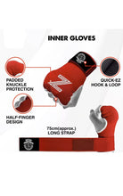 Load image into Gallery viewer, Inner Gloves MMA Boxing Hand Wrap Fist Gel Bandages Quick Straps Martial Art - Zoni Sports
