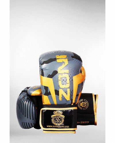 Boxing Gloves Muay Thai Sparring Training Kickboxing Gold Edition - Zoni Sports