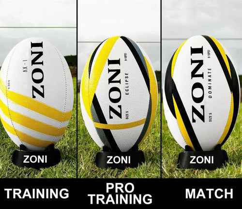 ZONI Rugby Balls | Size 3/4/5 Rugby Ball **NEW 2021 MODELS** Training & Match - Zoni Sports