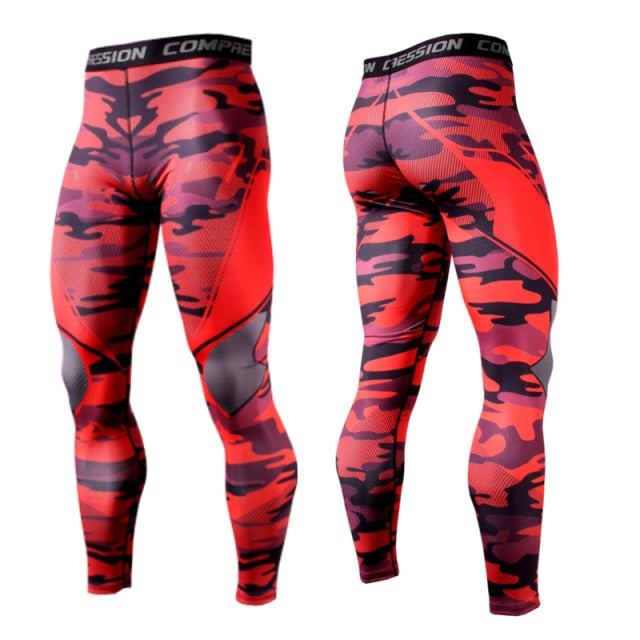 Mens Compression Pants Quick Dry Fit Sportswear Running Tights Men Legging Fitness Training Sexy Sport Gym Leggings